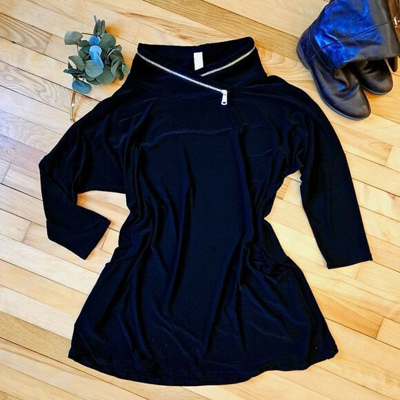 Joseph Ribkoff Black Long Sleeves Dress - Picture 1 of 10